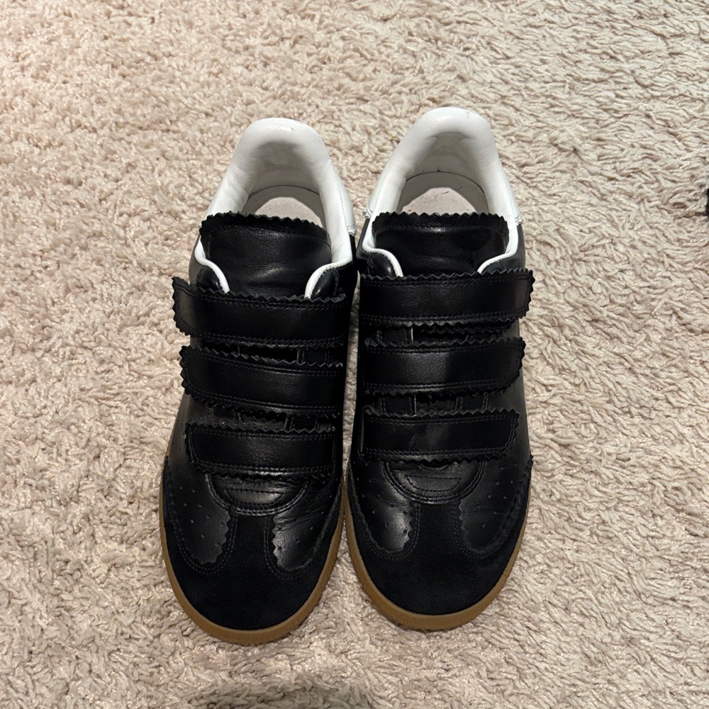 Isabel Marant Black Velcro Sneakers